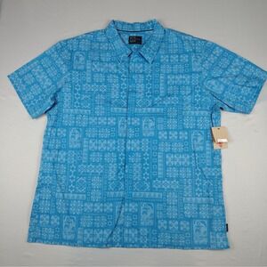 Magpul Kaneohe Short Sleeve Shirt 3XL Blue Tribal Hula Girl Aloha Cotton Blend
